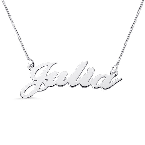Custom Name Necklace (Silver)
